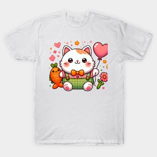 Cute kawaii cat T-Shirt T-Shirt